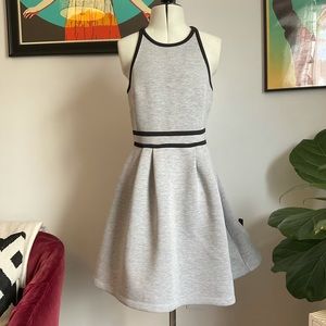 Mossimo Grey dress tank top with black stripes
